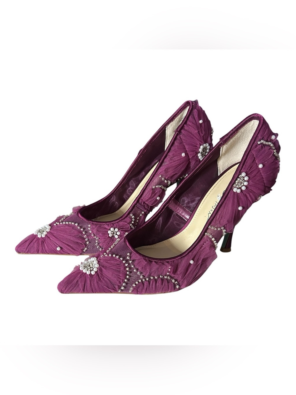 Betsy Johnson Elegant Women's  Embellished Pointed-Toe Heels